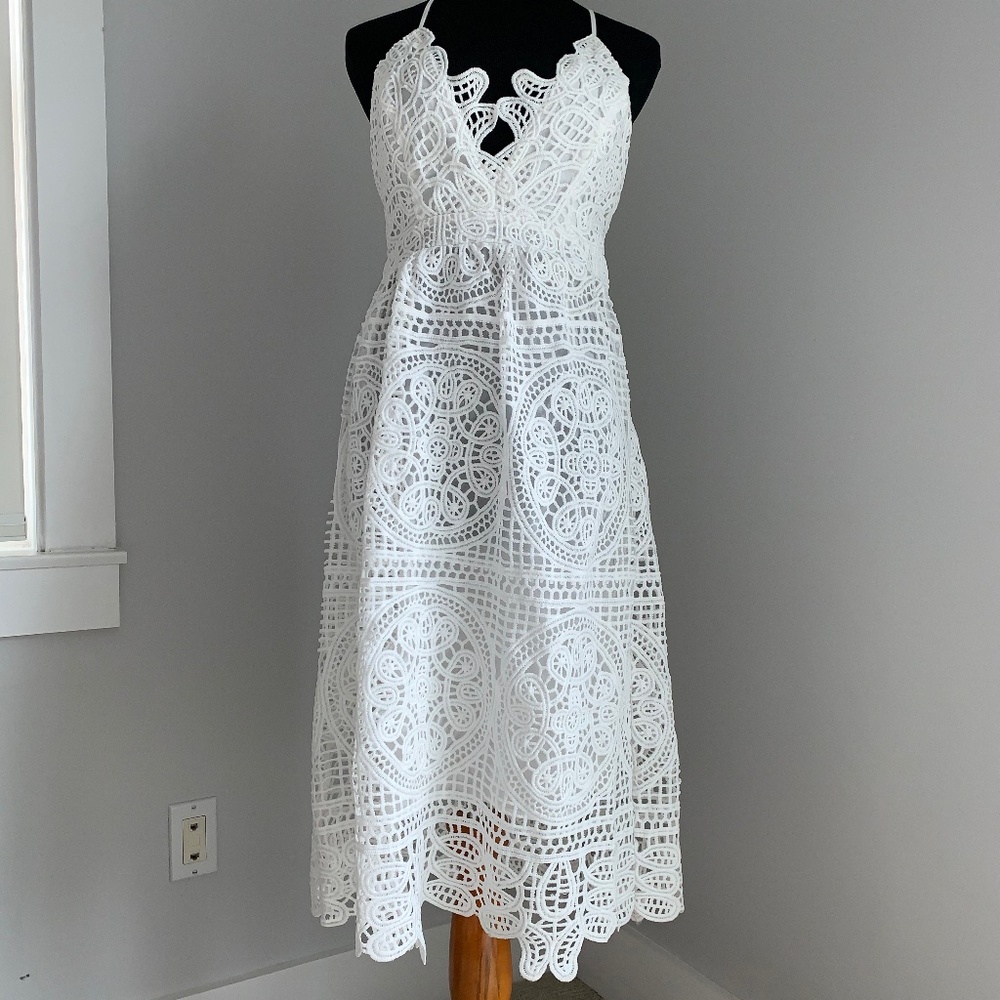White Eyelet Dress